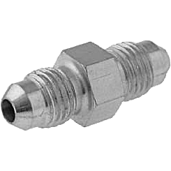 Doppelnippel JIC 7/16 x JIC 7/16 Stahl verzinkt