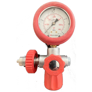 Flaschendruckprüfmanometer mit Entlüfung DIN 300