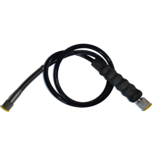 HD-Schlauch 10 mm, 1,0 mtr., 1/4 BS,HK, INOX geprickt HK