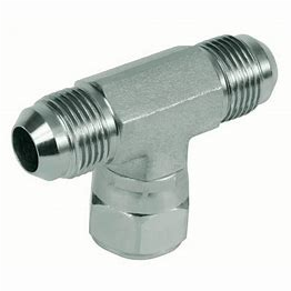 JIC T-Stück 7/16 einstellbar mit Überwurfmutter