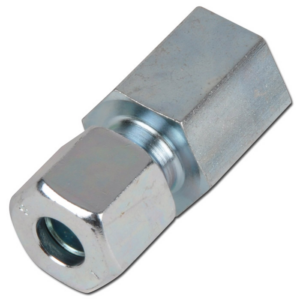 Gerader Aufschrauber 8 Lx1/4 innen Stahl verzinkt