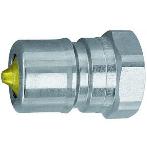 Stecknippel ohne Druckeliminator, Stahl verzinkt, G1/4 IG 400 bar