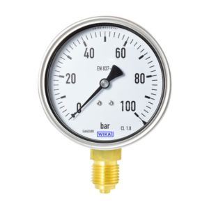 Manometer Glyzerin 0-100 bar, 63 mm 1/4 U