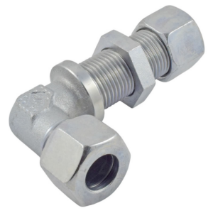 Winkel Schottverschraubung 8 S Stahl verzinkt